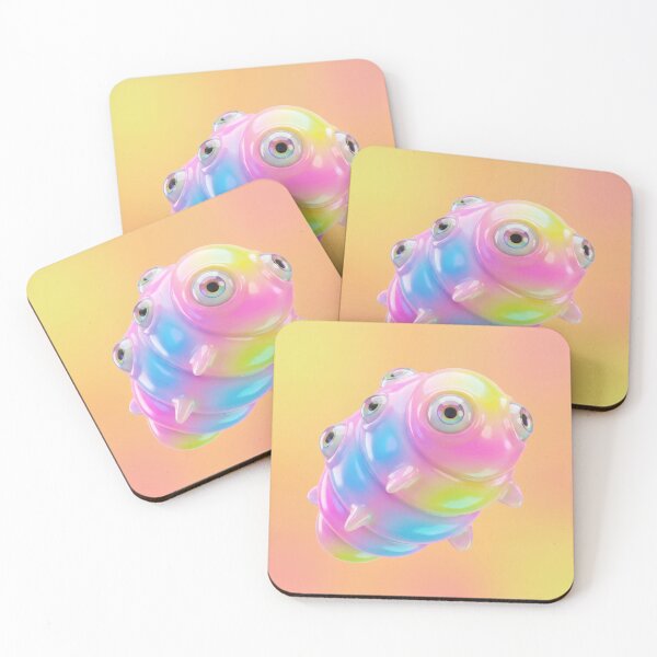 Item preview, Pastel Rainbow Blob Creature with Many Eyes designed and sold by maboroshilab.