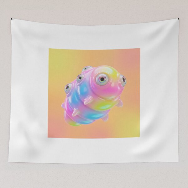 Item preview, Pastel Rainbow Blob Creature with Many Eyes designed and sold by maboroshilab.