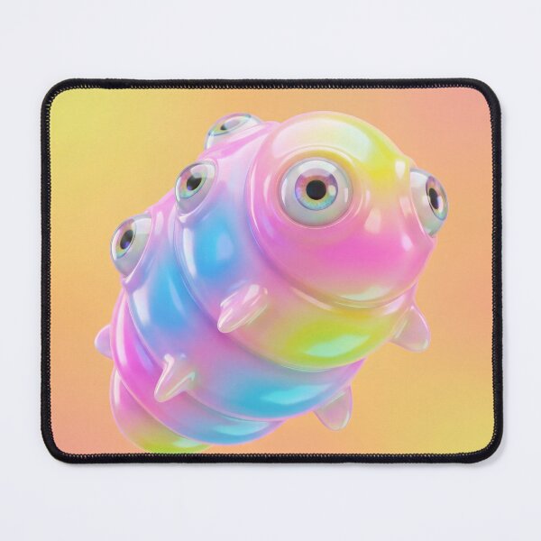 Item preview, Pastel Rainbow Blob Creature with Many Eyes designed and sold by maboroshilab.