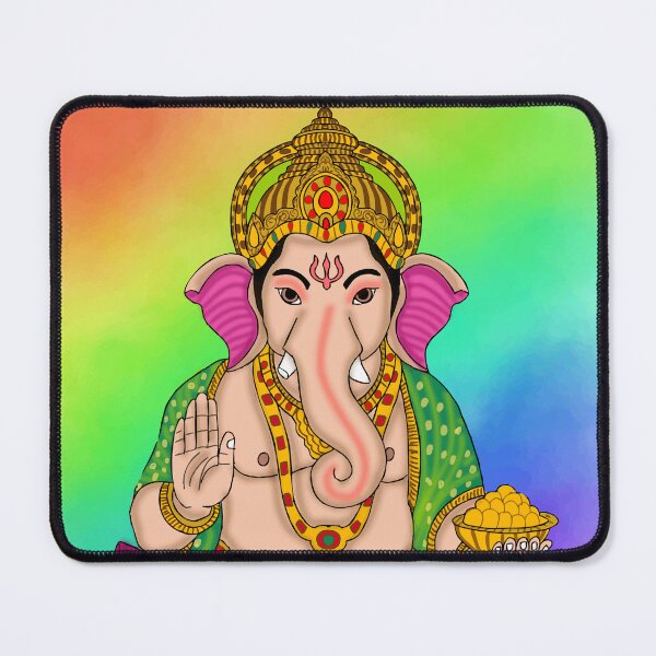 Item preview, Lord Ganesha Sacred Design – Hindu Elephant God Art Illustration designed and sold by Harshit_Digital_Arts.