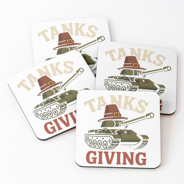 Item preview, Funny Thanksgiving Tanksgiving Pun Retro Military Tank Pilgrim Hat Humor Gift Idea designed and sold by Eclipse 3699.