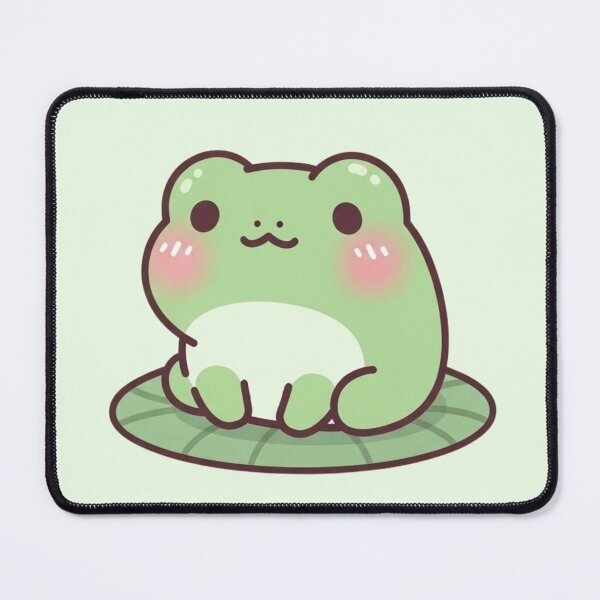 Item preview, Cute Kawaii Frog Sitting Illustration designed and sold by soletstudio.