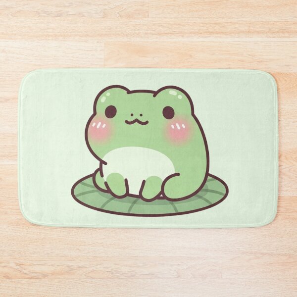 Item preview, Cute Kawaii Frog Sitting Illustration designed and sold by soletstudio.