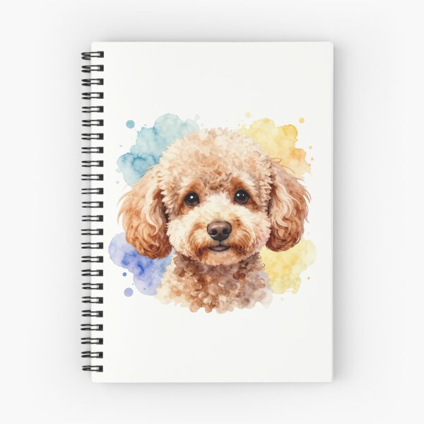 Item preview, Watercolor Cavoodle Portrait with Color Splash designed and sold by ZoesPlace.