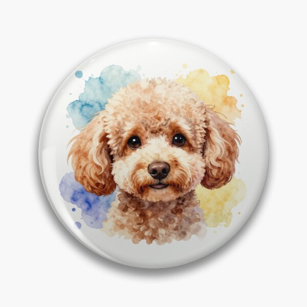 Item preview, Watercolor Cavoodle Portrait with Color Splash designed and sold by ZoesPlace.