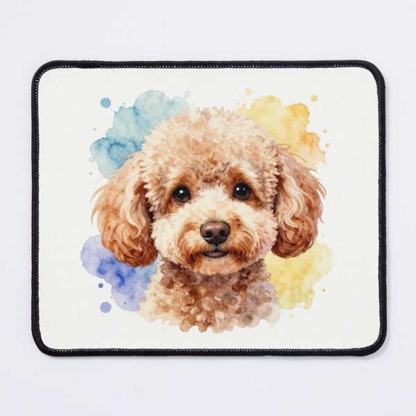 Item preview, Watercolor Cavoodle Portrait with Color Splash designed and sold by ZoesPlace.