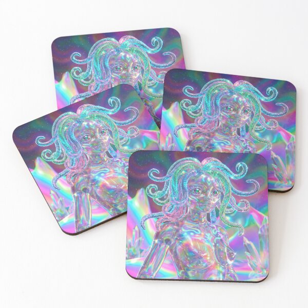 Item preview, Holographic Crystal Medusa in Rainbow Realm designed and sold by maboroshilab.