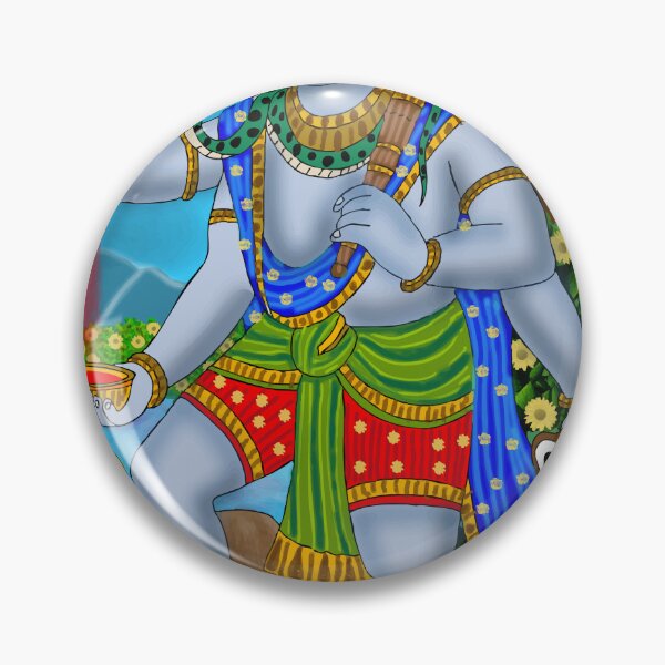Item preview, Lord Bhairava Fierce Hindu Deity Design – Mythological Spiritual Artwork designed and sold by Harshit_Digital_Arts.