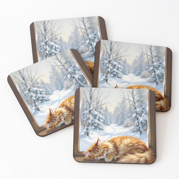 Item preview, Kitten takes a winter nap designed and sold by Megan Noble.