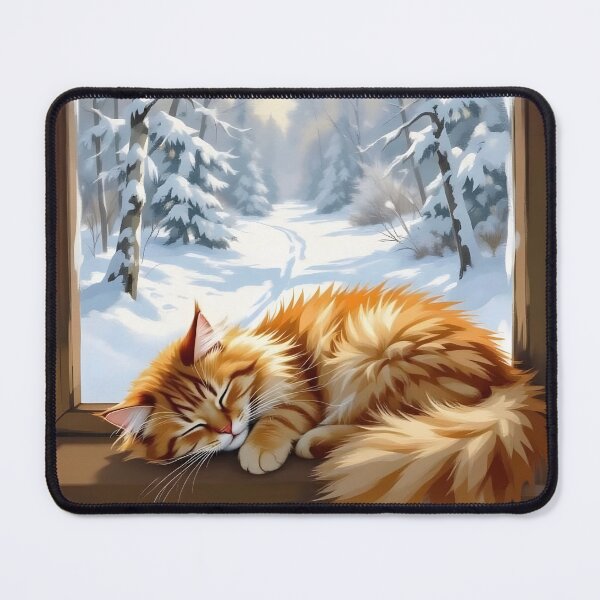 Item preview, Kitten takes a winter nap designed and sold by Megan Noble.