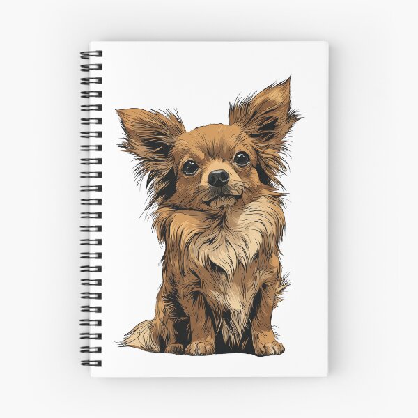 Item preview, Red Long Hair Chihuahua Dog Illustration designed and sold by whyitsme.
