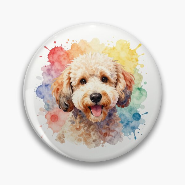 Item preview, Watercolor Groodle Portrait with Color Splash designed and sold by ZoesPlace.