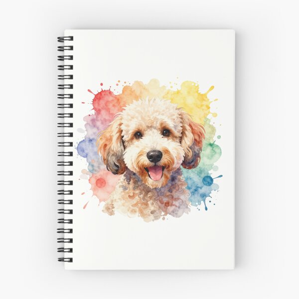 Item preview, Watercolor Groodle Portrait with Color Splash designed and sold by ZoesPlace.