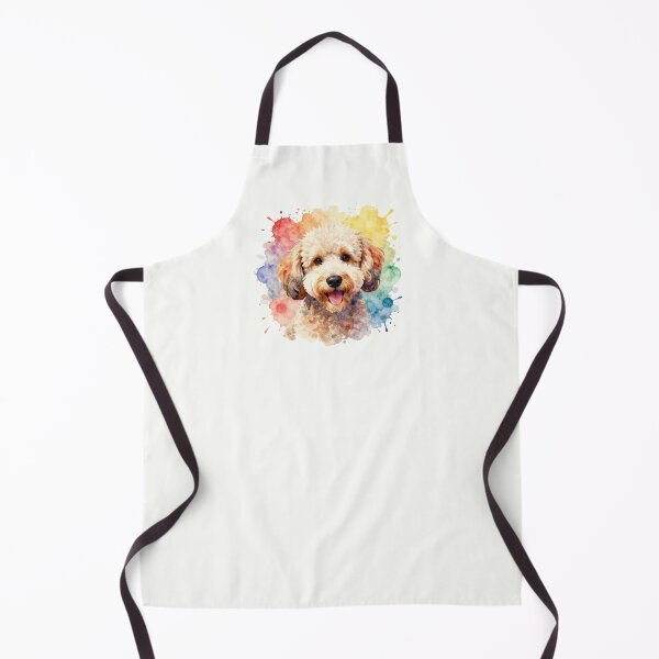 Item preview, Watercolor Groodle Portrait with Color Splash designed and sold by ZoesPlace.