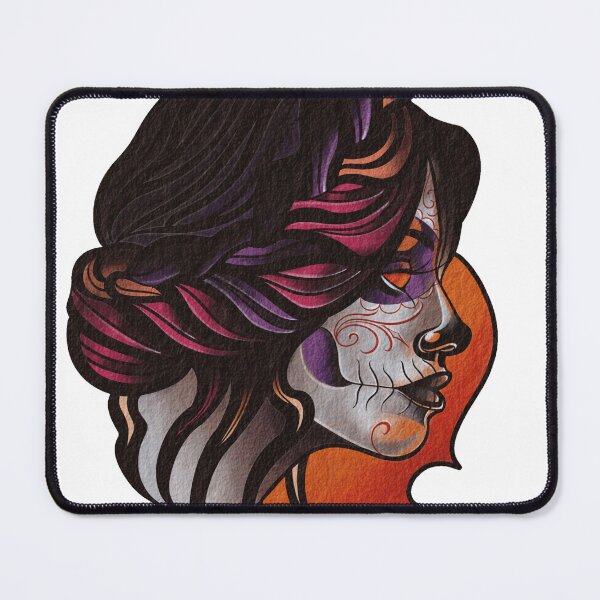 Item preview, Catrina Santa Muerte Neo Traditional Tattoo Art designed and sold by Prolificreate.
