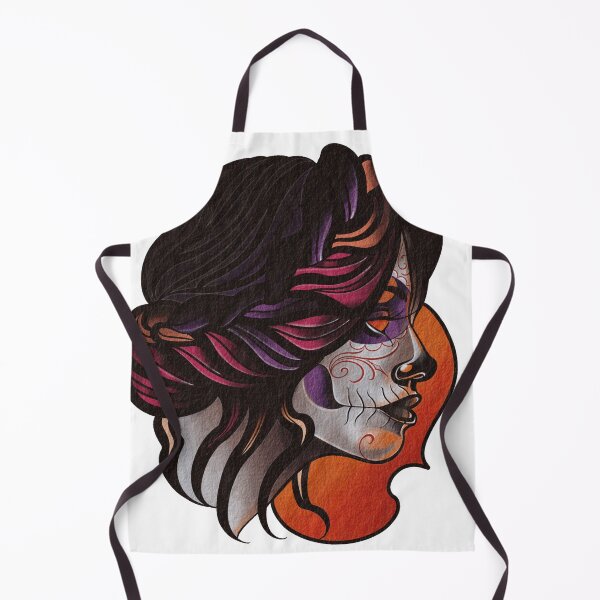 Item preview, Catrina Santa Muerte Neo Traditional Tattoo Art designed and sold by Prolificreate.