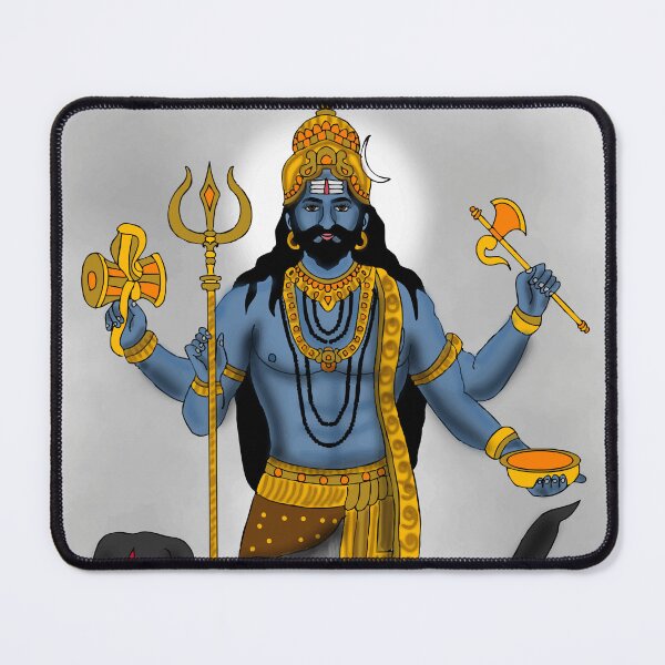 Item preview, Bhairava God Devotional Art – Symbolic Hindu Mythology Design designed and sold by Harshit_Digital_Arts.