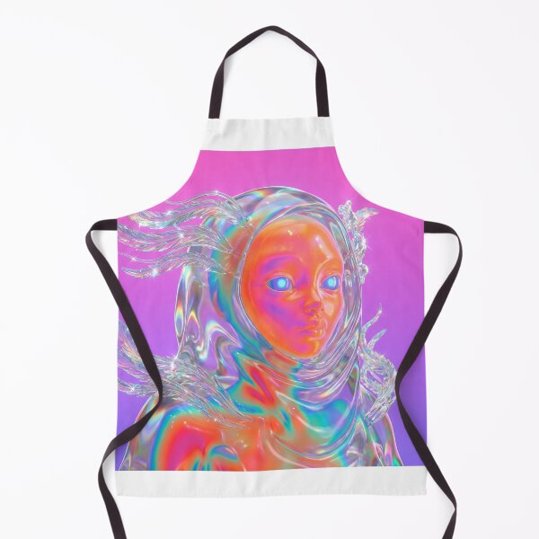 Item preview, Iridescent Glass Angel with Glowing Eyes designed and sold by maboroshilab.