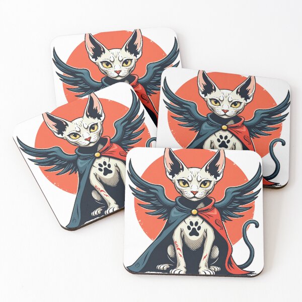 Item preview, The American Sphynx Nightmare - Tattooed Wrestling Cat Parody designed and sold by The Grumpy Pet Club.