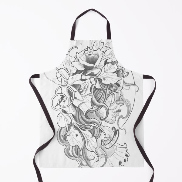 Item preview, Art Nouveau Female Portrait in Black Pointillism designed and sold by Prolificreate.