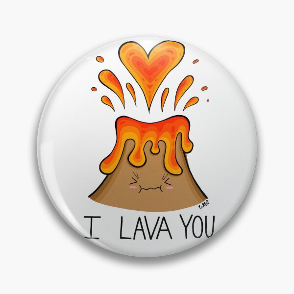 Item preview, 'I Lava You' Volcano designed and sold by WorksOfWhimsies.