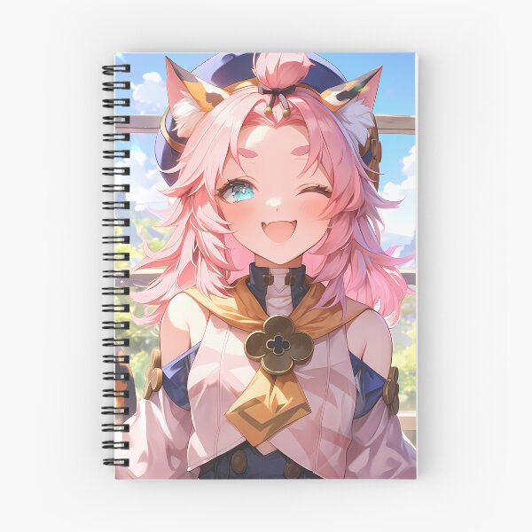 Item preview, Diona Genshin Impact Playful Catgirl Wink Pink Kawaii designed and sold by mildaclairmo.