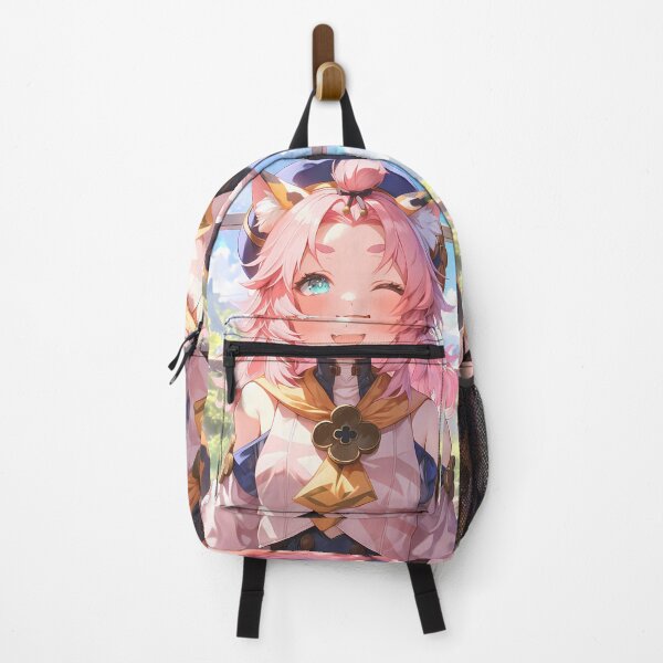 Item preview, Diona Genshin Impact Playful Catgirl Wink Pink Kawaii designed and sold by mildaclairmo.