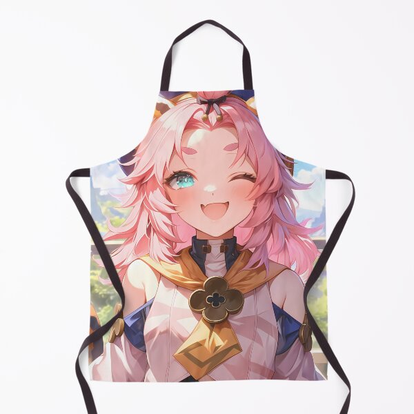 Item preview, Diona Genshin Impact Playful Catgirl Wink Pink Kawaii designed and sold by mildaclairmo.