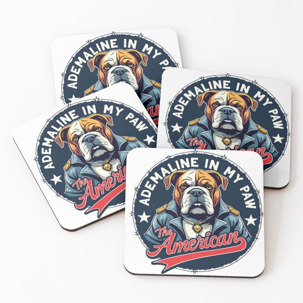 Item preview, The American Adrenaline Bulldog - In My Paw Funny Wrestling Parody designed and sold by The Grumpy Pet Club.