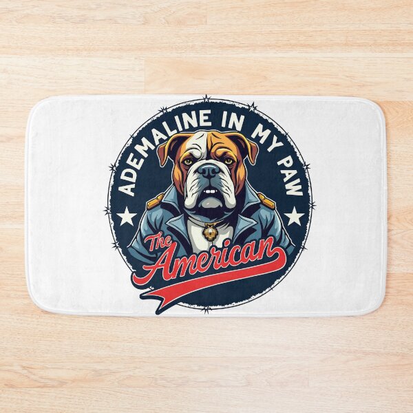 Item preview, The American Adrenaline Bulldog - In My Paw Funny Wrestling Parody designed and sold by The Grumpy Pet Club.