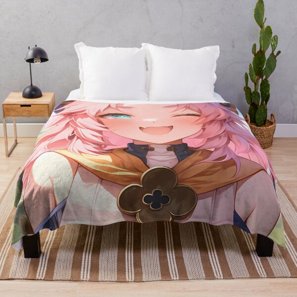 Item preview, Diona Genshin Impact Playful Catgirl Wink Pink Kawaii designed and sold by mildaclairmo.