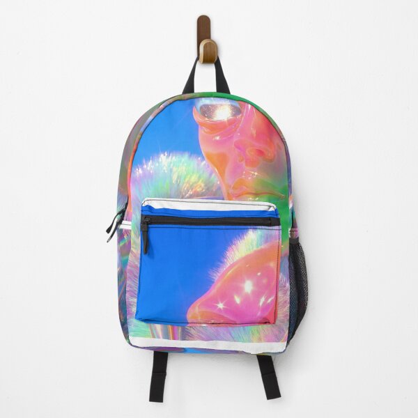 Item preview, Rainbow Fluffy Alien with Chrome Skin designed and sold by maboroshilab.