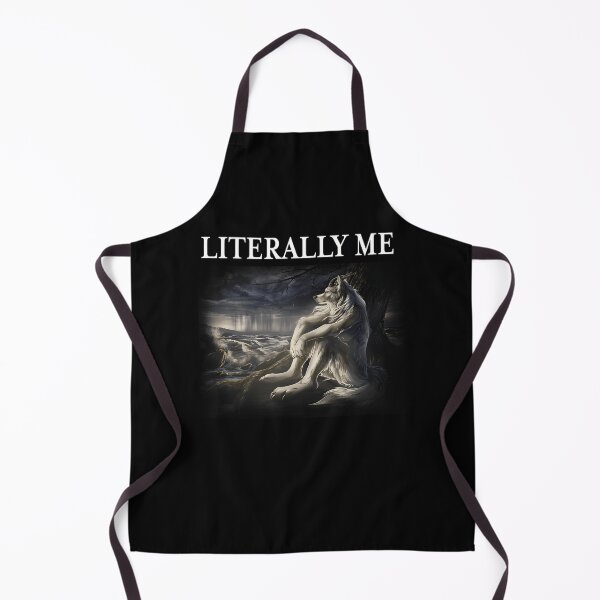 Item preview, Sitting Wolfs Literallys Me Funny Meme designed and sold by BronxStoreCntr.