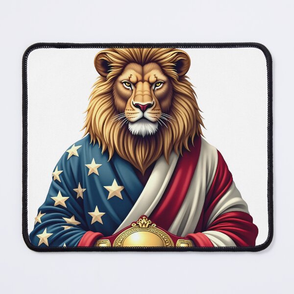 Item preview, The American Lion King - Wrestling Champion Nightmare Parody designed and sold by The Grumpy Pet Club.