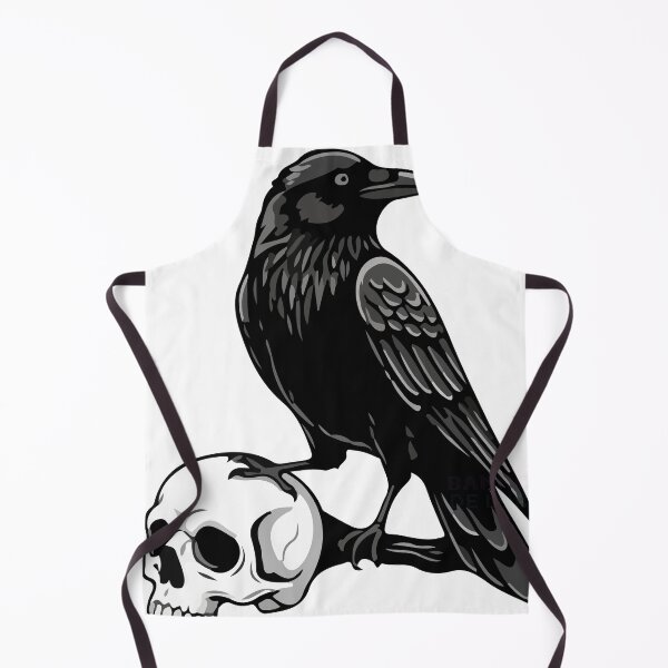 Item preview, raven and skull designed and sold by skulls and rock.
