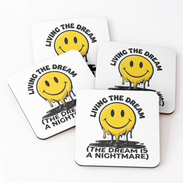 Item preview, Living The Dream Melting Smiley Corporate Nightmare designed and sold by Dariusz.K.