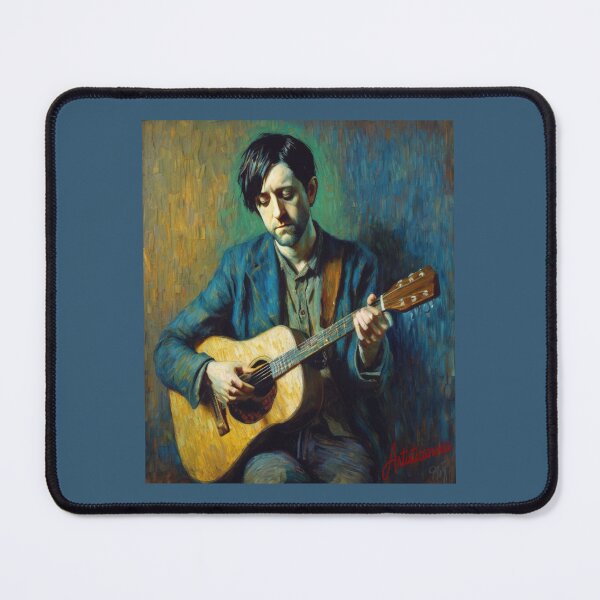 Item preview, Introspective Indie Songwriter in Blue Light designed and sold by Artisticanvas.