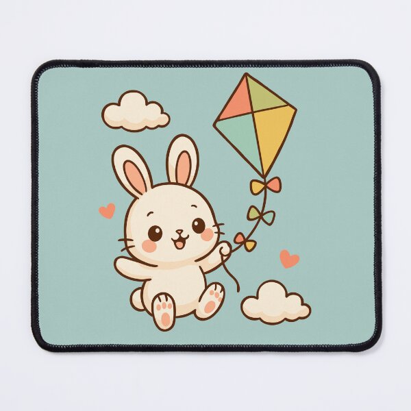 Item preview, Easter Bunny Flying a Kite designed and sold by Ghost on Toast.