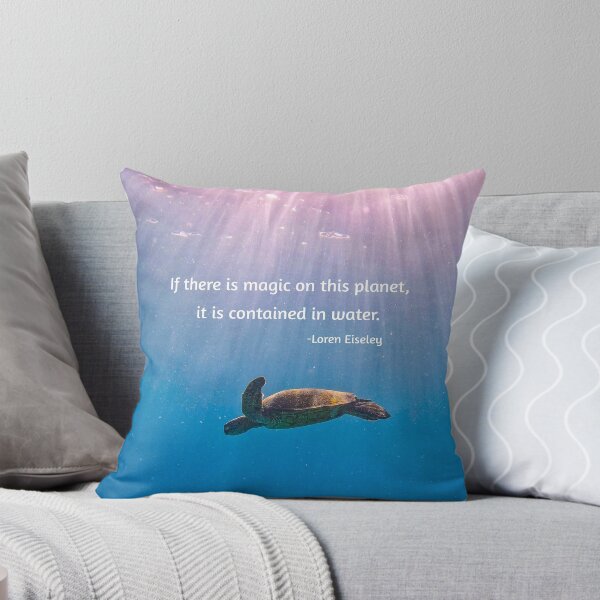 Item preview, Sea Turtle Ocean Quote Art, Sea Turtle Underwater designed and sold by Salty Colors Studio.