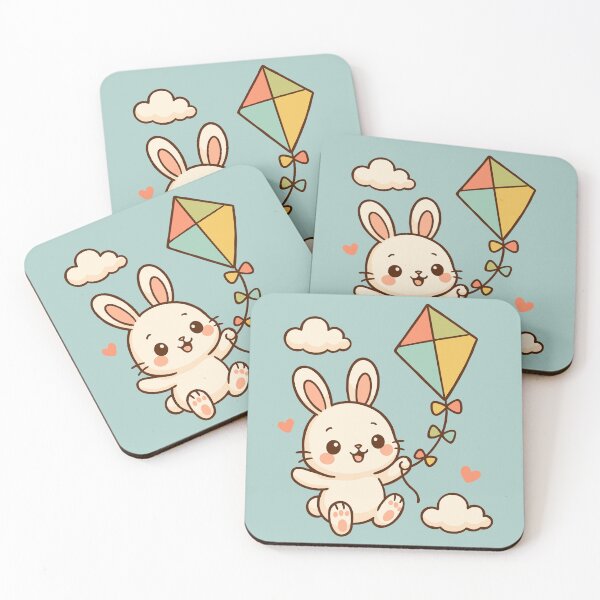 Item preview, Easter Bunny Flying a Kite designed and sold by Ghost on Toast.