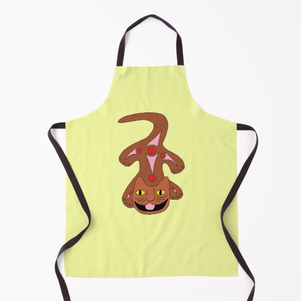 Item preview, Abstract Folk Art Hungry Cat Meowing For Food Die Cut designed and sold by JoyousArt4u.