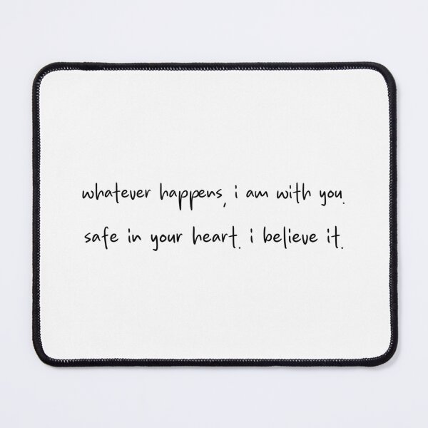 Item preview, Whatever Happens - Ilya's Plane Text, The Long Game - Safe in your Heart, Heated Rivalry, Ilya Rozanov, Shane Hollander, Hollanov Quote designed and sold by RosefinchArt.