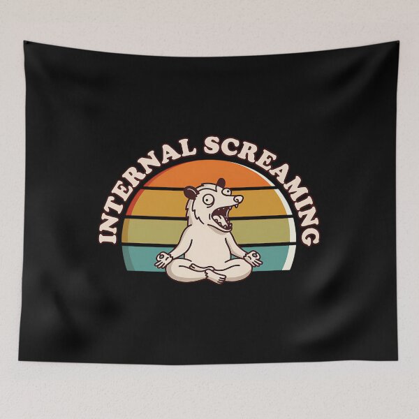 Item preview, Internal Screaming Zen Opossum designed and sold by ubsuqltc46.