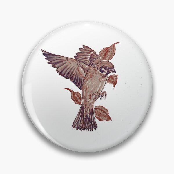 Item preview, Neotraditional Sparrow Flying Bird Illustration designed and sold by Prolificreate.