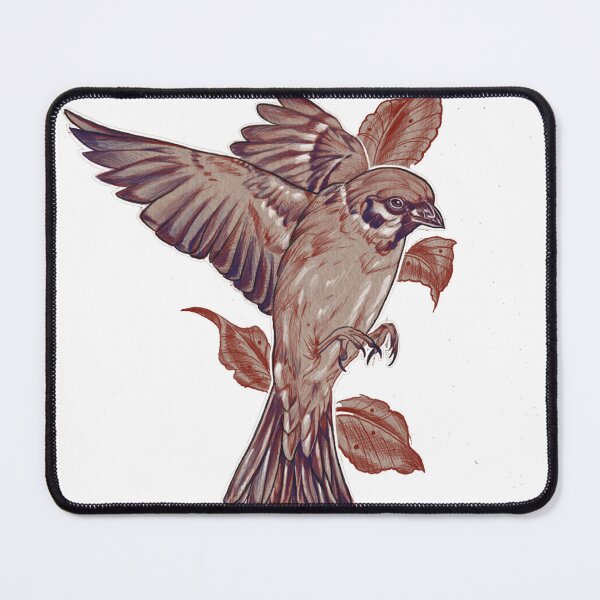 Item preview, Neotraditional Sparrow Flying Bird Illustration designed and sold by Prolificreate.