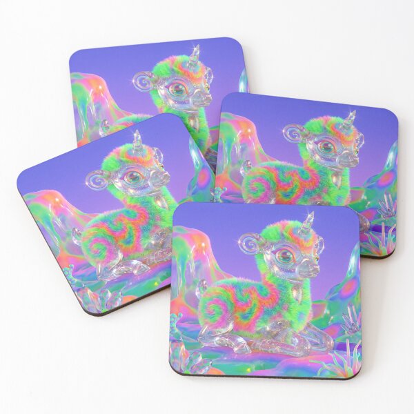 Item preview, Rainbow Fluffy Unicorn in Crystal Valley designed and sold by maboroshilab.