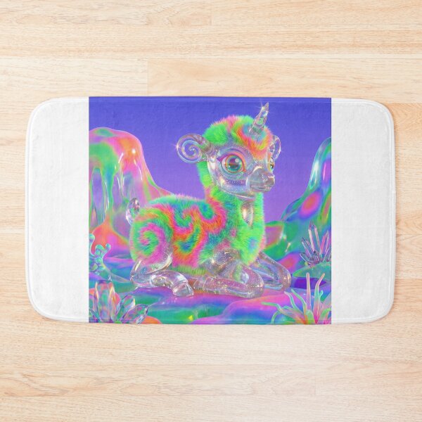 Item preview, Rainbow Fluffy Unicorn in Crystal Valley designed and sold by maboroshilab.