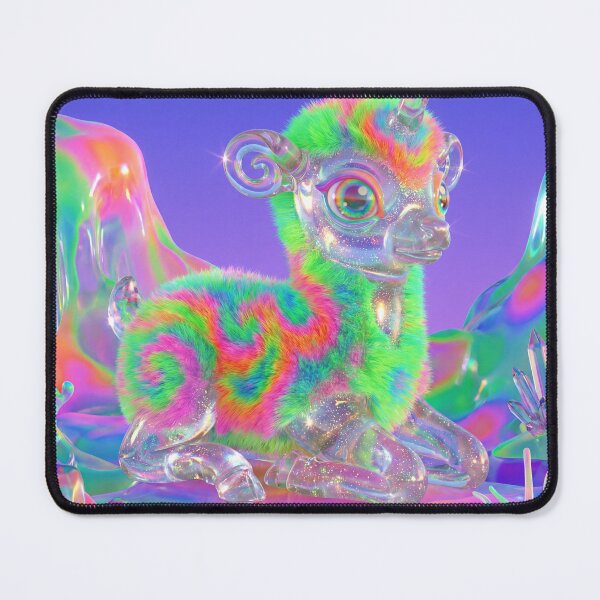 Item preview, Rainbow Fluffy Unicorn in Crystal Valley designed and sold by maboroshilab.