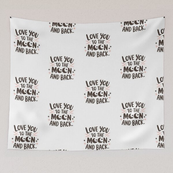 Item preview, Love you to the moon and back designed and sold by ArtzyFlow.