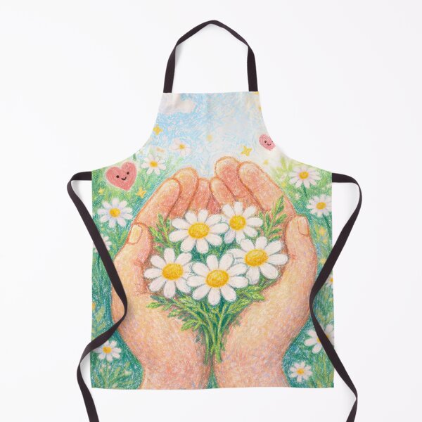 Item preview, Caring hands with chamomile flowers designed and sold by scicilysimonee.